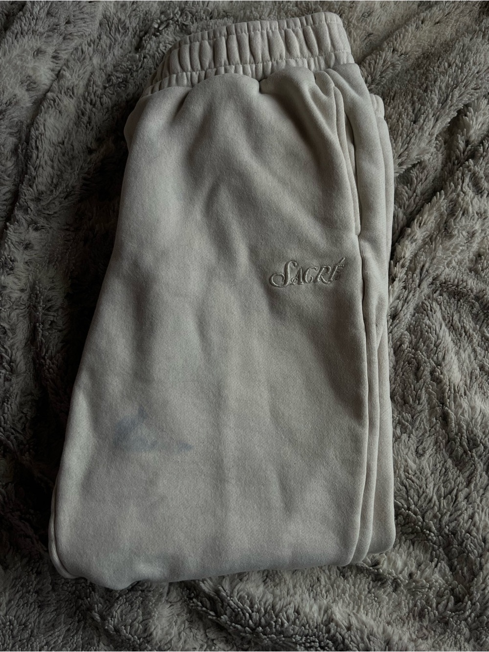 PacSun Cream/Off-White Sweatpants